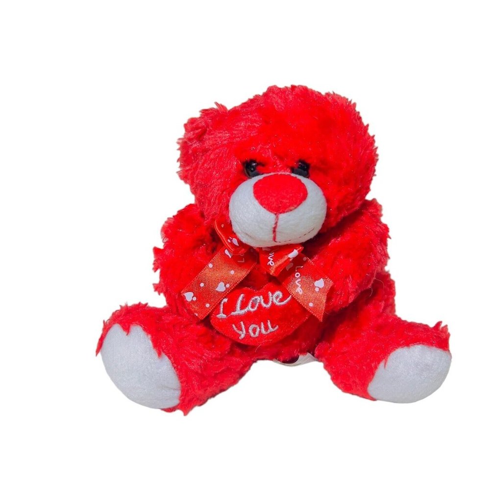 Best Made Toys 7” Red Bear Valentines I‎ Love You Heart 2013 Plush Stuffed Toy
